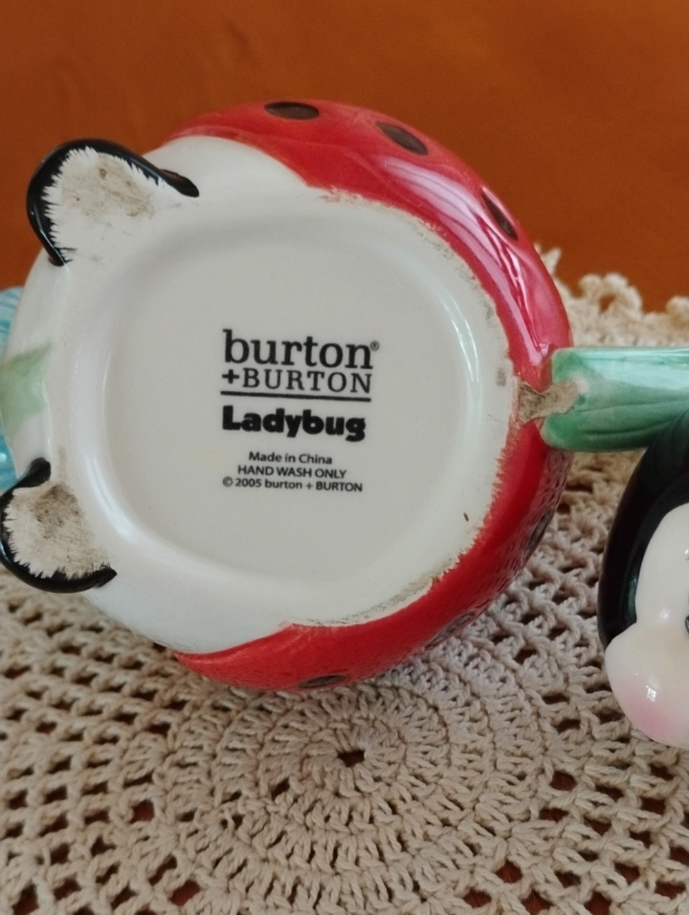 Burton And Burton Ladybug Ceramic Teapot 2005 - Picture 8 of 9